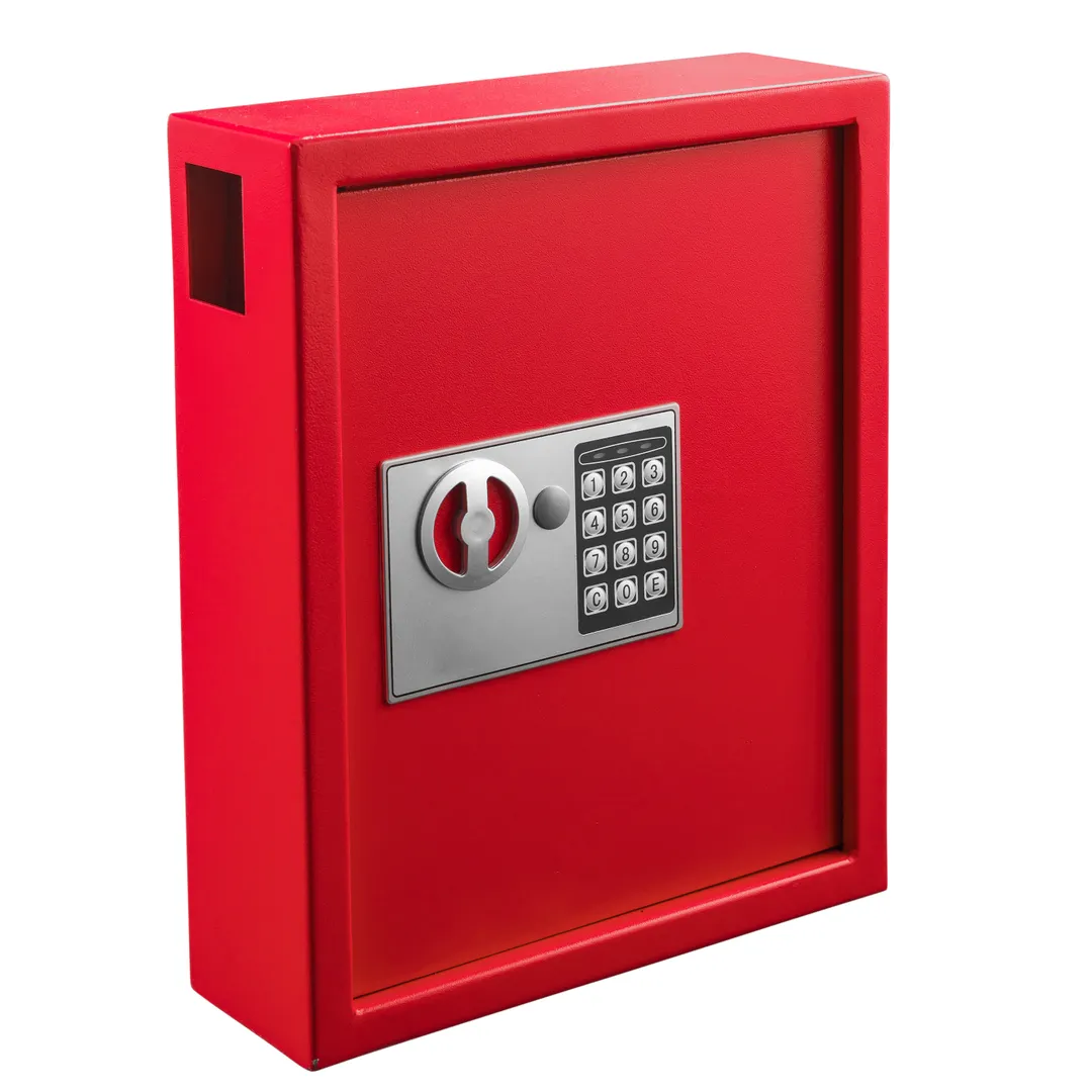 Alpine Industries ADI680-40-RED Key Cabinet, 40 Key Capacity, Digital Lock