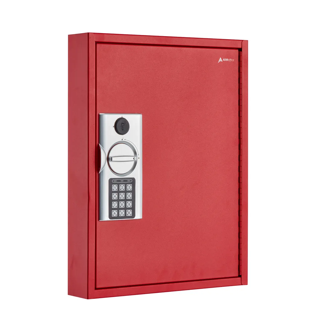 Alpine Industries ADI680-60-RED Key Cabinet, 60 Key Capacity, Digital Lock