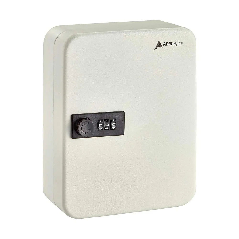 Alpine Industries ADI682-30-WHI Key Cabinet, 30 Key Capacity, Combination Lock