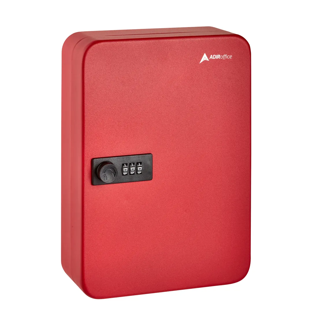Alpine Industries ADI682-48-RED Key Cabinet, 48 Key Capacity, Combination Lock