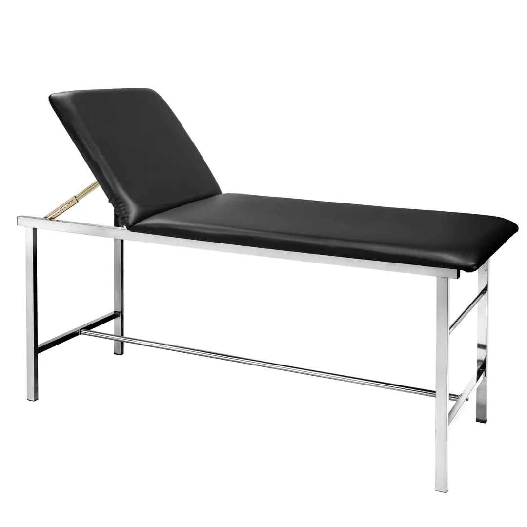 Alpine Industries ADI996-01-BLK Adjustable Height Medical Exam Table, 440 lbs, Powder Coated Steel, Black