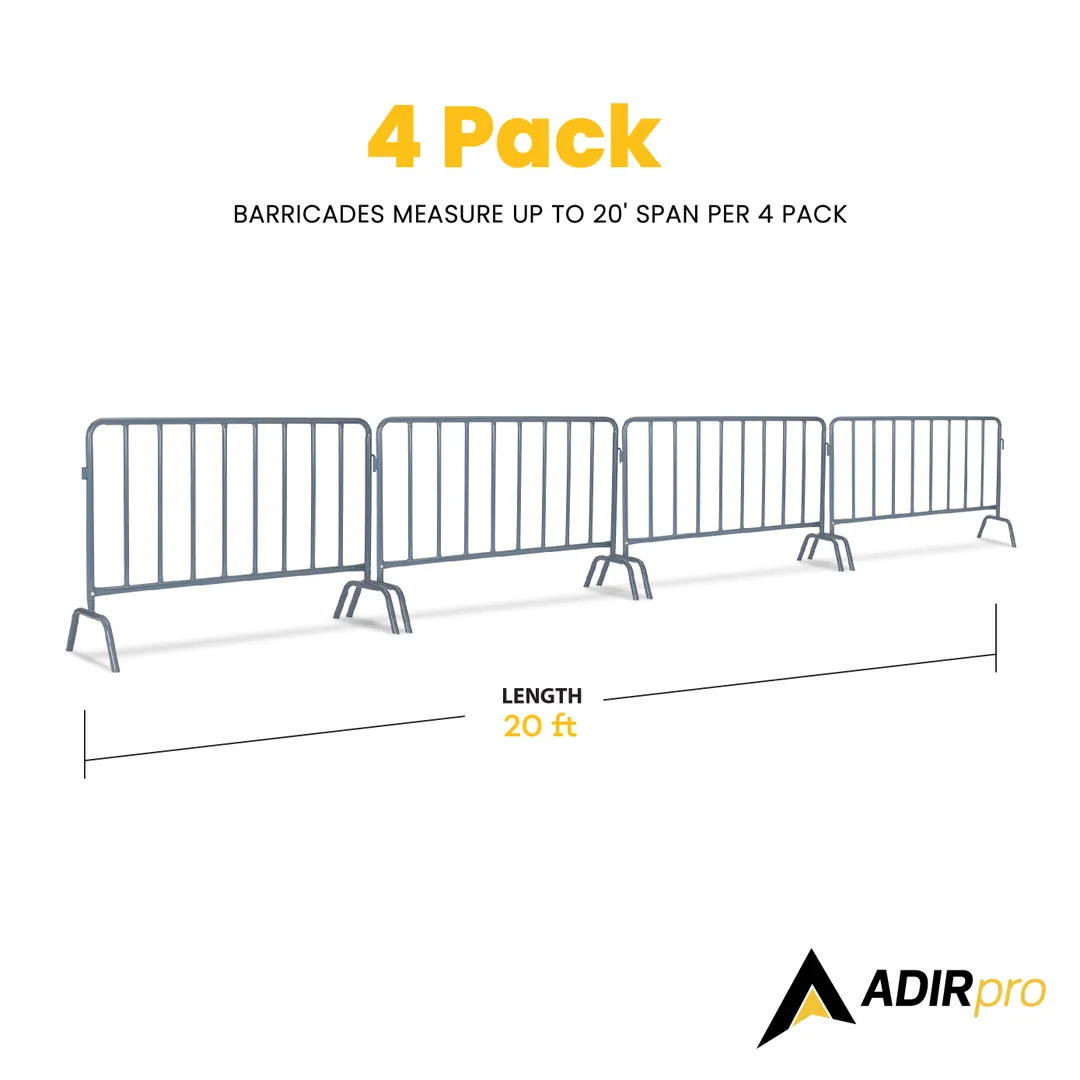 Alpine Industries ADIPR202-01-4-KIT1 Interlocking Barricade, Steel