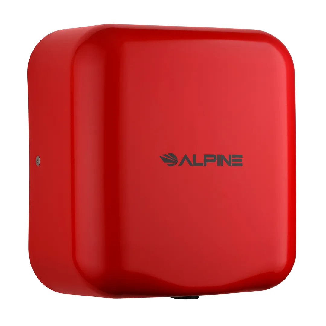 Alpine Industries ALP400-10-RED Hemlock Hand Dryer, Surface Mount