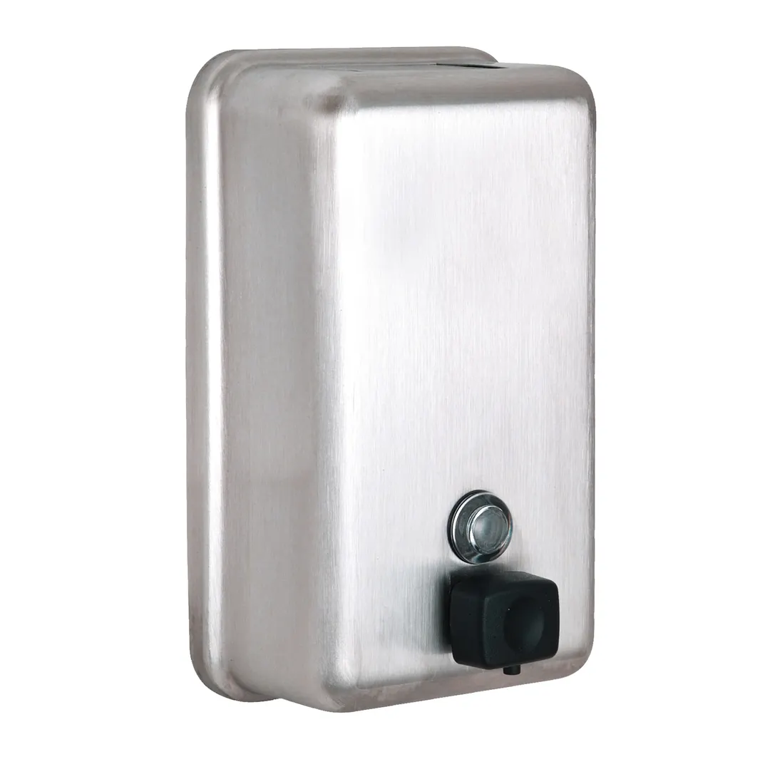 Alpine Industries ALP423-SSB Soap Dispenser, Vertical Wall Mount