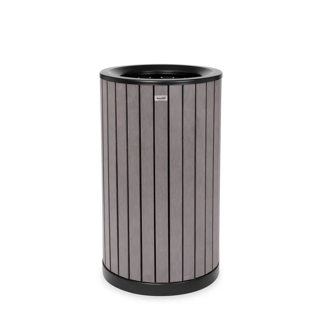 Alpine Industries ALP4400-01-GRY Trash Container, 32 Gallon (121 Liter)