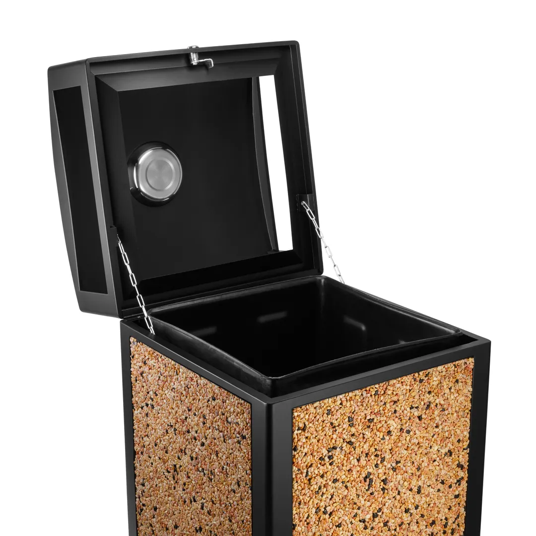 Alpine Industries ALP472-40-STO All Weather Trash Container, 40 Gal.