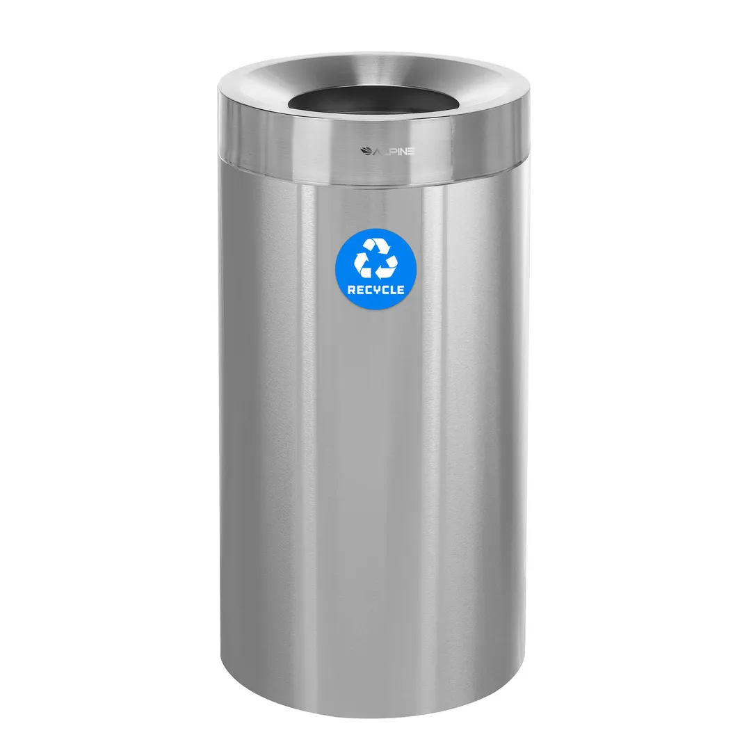 Alpine Industries ALP475-27-R Recycling Can, 27 Gallon (102 Liter)