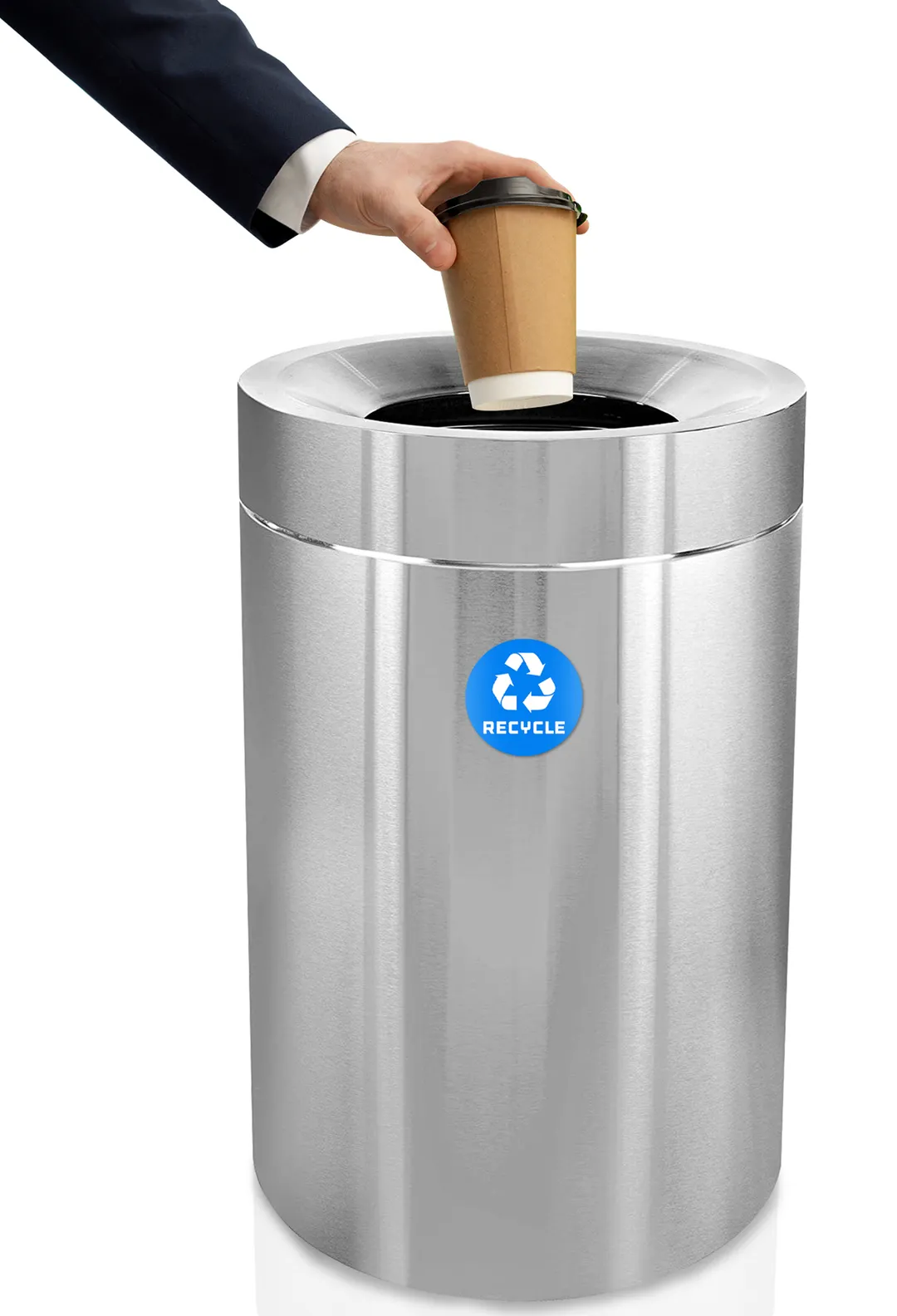 Alpine Industries ALP475-50-R Metal Recycling Receptacle / Container