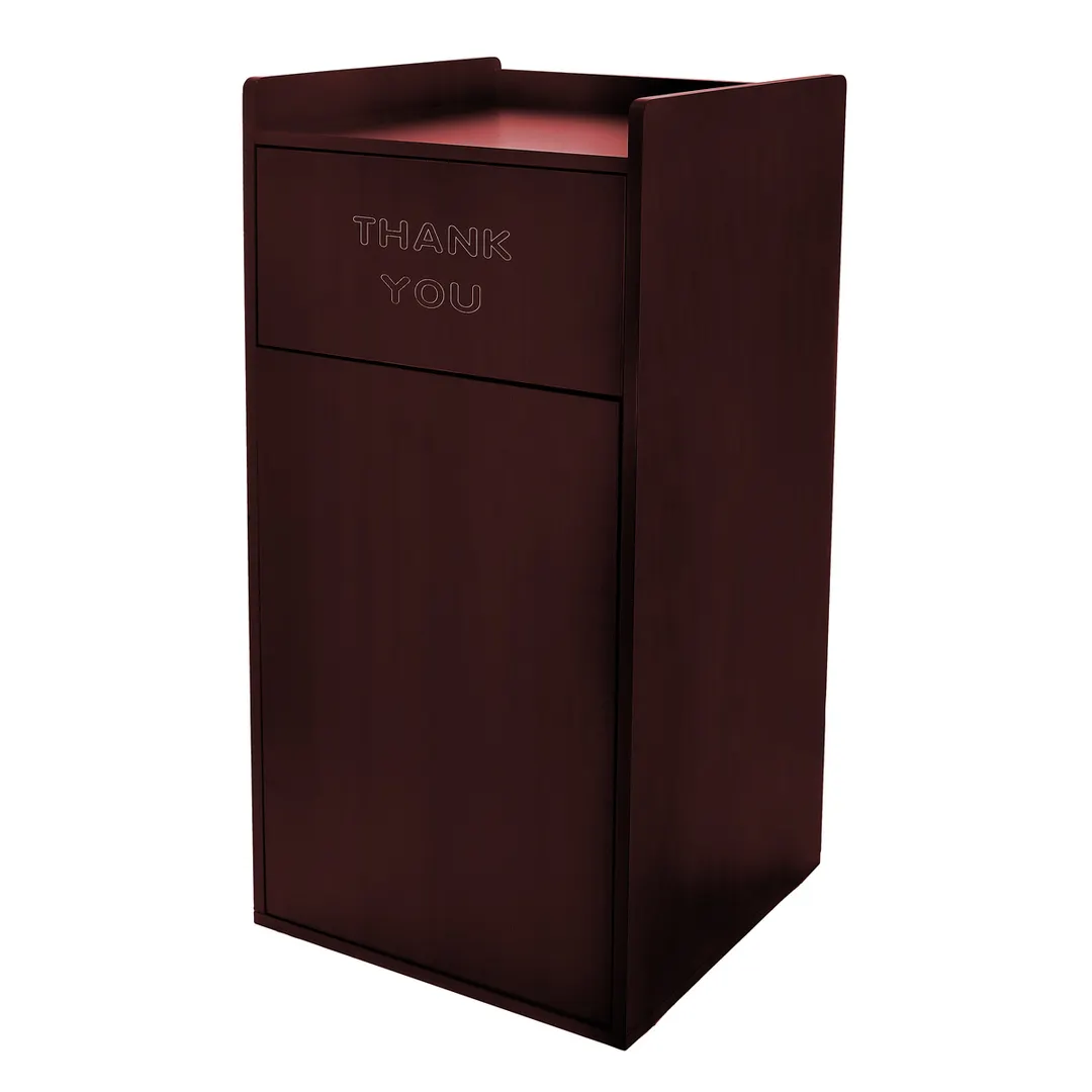 Alpine Industries ALP476-MA Receptacle Enclosure with Drop Hole & Tray Shelf