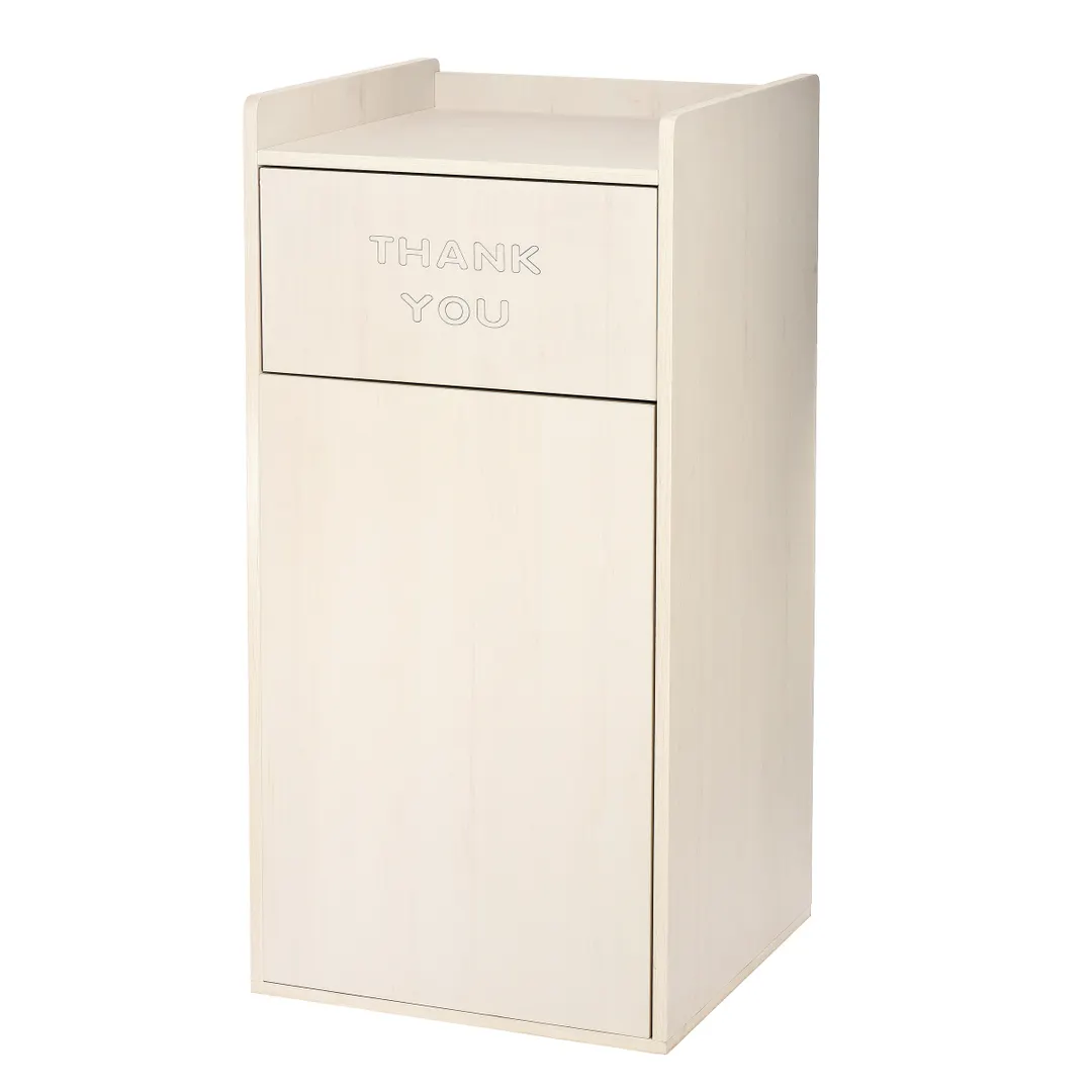 Alpine Industries ALP476-WHI Receptacle Enclosure with Drop Hole & Tray Shelf