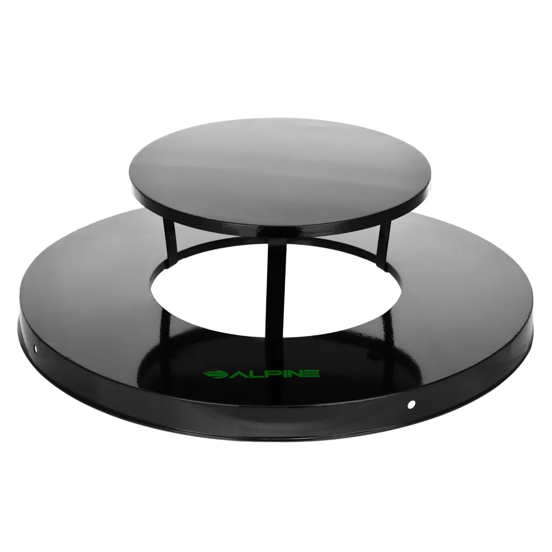Alpine Industries ALP479-38-A Alpine Industries Rain Bonnet Lid for Outdoor Metal Waste Receptacle