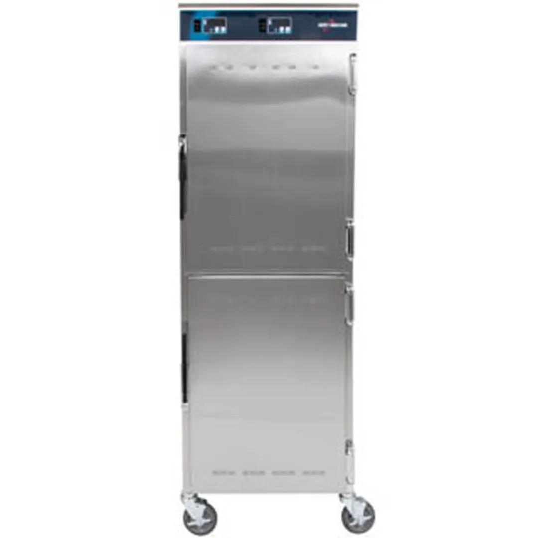 Alto-Shaam 1200-UP 2-Compartment Heated Holding Cabinet, 73"-78"H, Stainless Steel, Dutch Door, 16 Pan Capacity
