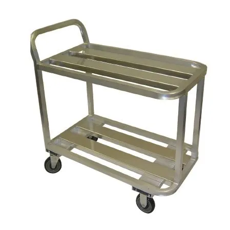 Winholt ALUC-2-2036-36H Aluminum 2-Shelf Stocking Utility Cart w/ 1200 lb. Capacity