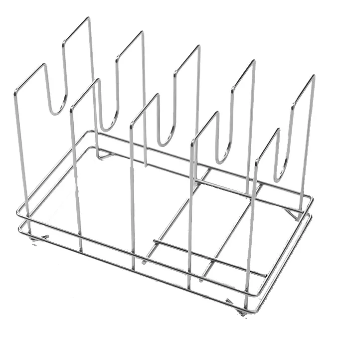 American Metalcraft 18040 Pizza Rack, 14" x 9" x 10-1/2", Holds 96 Screens 6"-28" Chrome Steel Rod