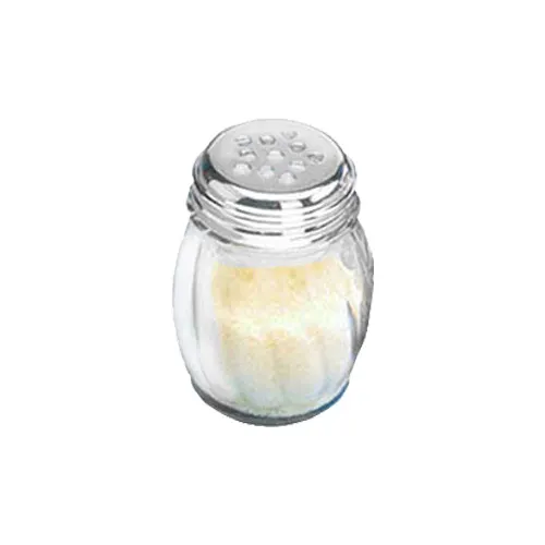 American Metalcraft 3306 Cheese Shaker, 6‑9 oz Glass, Metal, Perforated Top, No Handle
