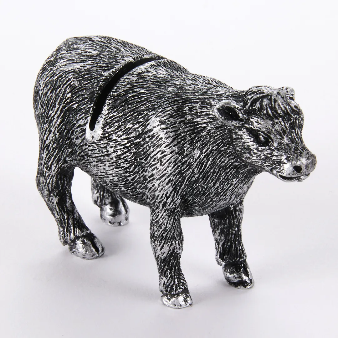 American Metalcraft CHPC - Cow Shaped Whimsical Polyresin Menu Card Holder
