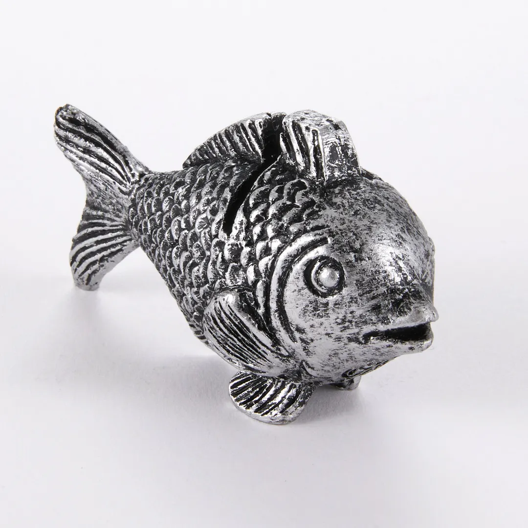 American Metalcraft CHPF Card Holder – Whimsical Polyresin Fish Menu Card Stand