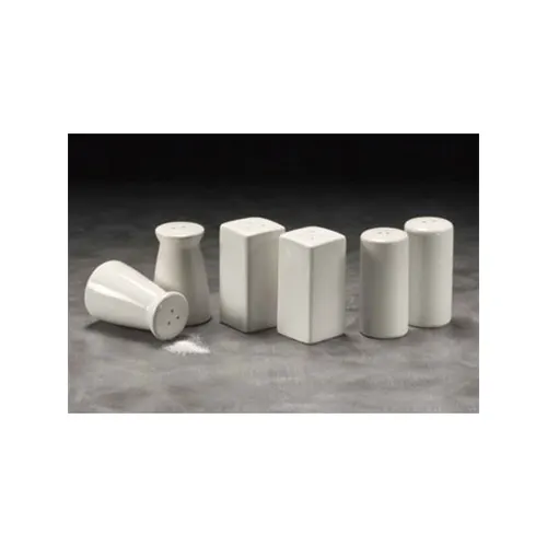 American Metalcraft CSPR1 Salt & Pepper Shaker Set, 2.5 Oz, 3‑1/4″ Dia x 3‑3/8″ H, White Ceramic