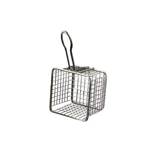 American Metalcraft FRYS443 Tabletop Fry Basket, 4" Square x 3" H, Stainless Steel