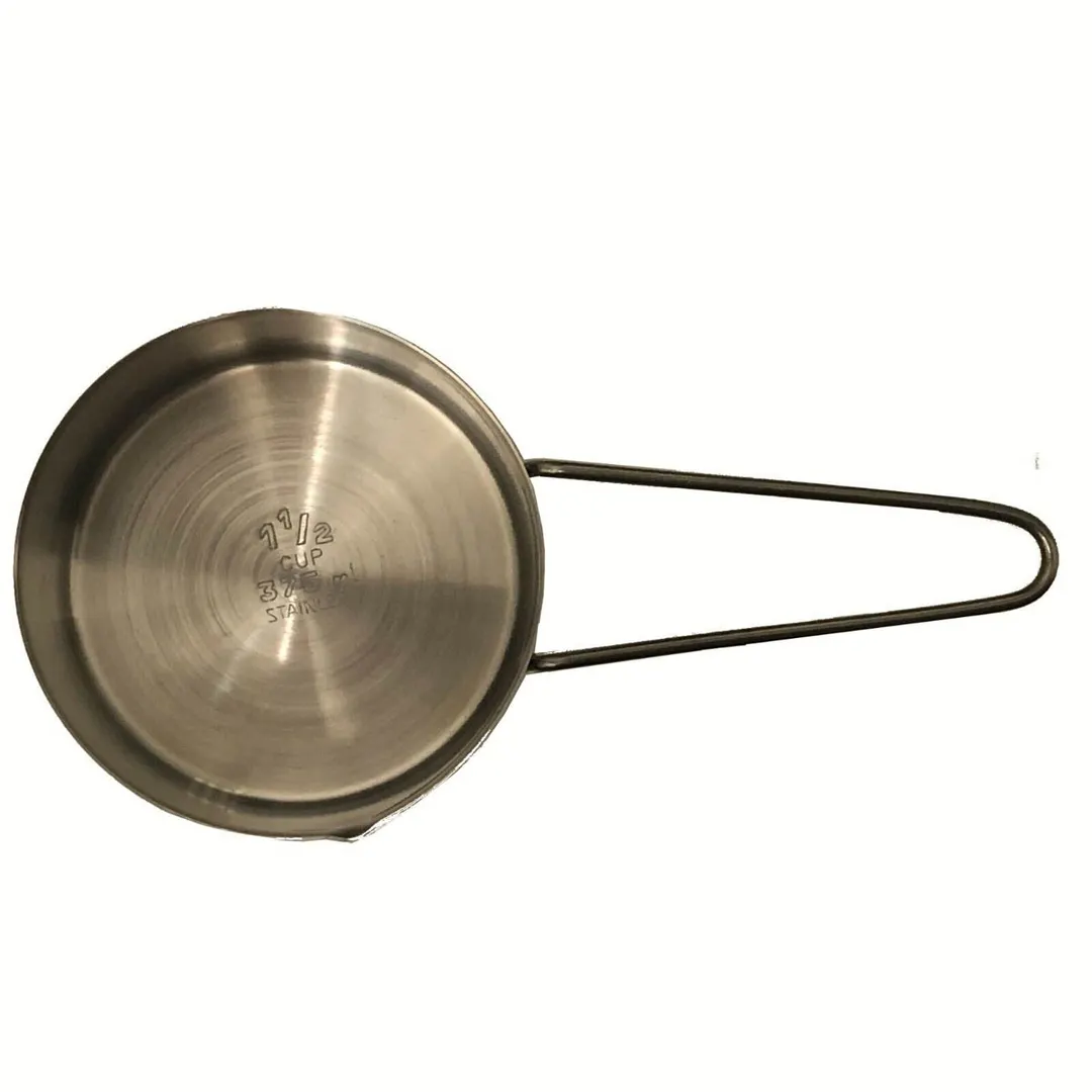 American Metalcraft MCW150 Stainless Steel Measuring Cups With Wire Loop Handle