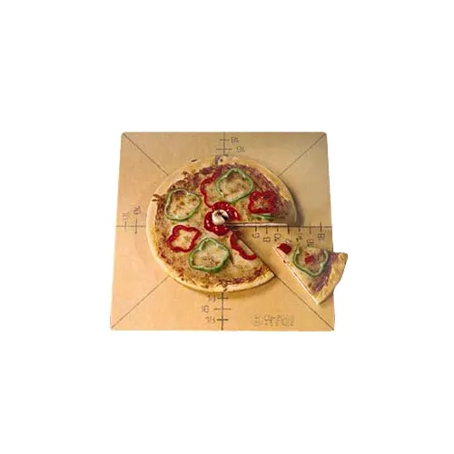 American Metalcraft MPCUT6 Pizza Slice Cutting Board And Guide, 20" X 20" X 1/4", With Markings For 6 Slice