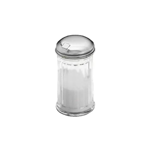 American Metalcraft SAN316 Sugar Pourer 12 Oz 3" Dia x 5-3/8" H SAN-Plastic with Flap Dishwasher Safe