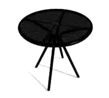 American Tables & Seating AB30 30" Round Fine Mesh Top Standard Height Outdoor Table