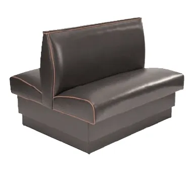 American Tables & Seating AD-36 GR5 46"L Double Plain Back, Fully Upholstered Booth, 36" Height