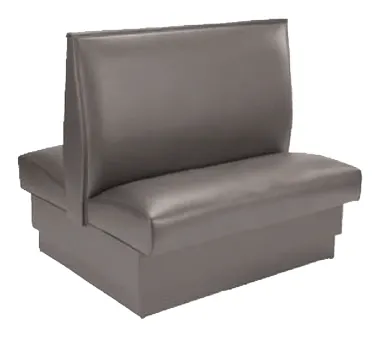 American Tables & Seating AD-42 GR5 46"L Double Plain Back, Fully Upholstered Booth, 42" Height