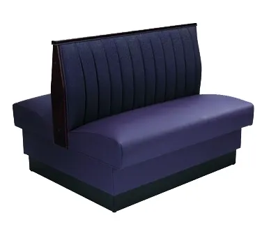 American Tables & Seating AD-4812 GR5 46"L Double 12 Channel Back, Fully Upholstered Booth, 48" Height