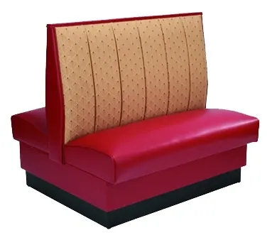 American Tables & Seating AD-486-D GR6 30"L Double Deuce 6 Channel Back, Fully Upholstered Booth, 48" Height