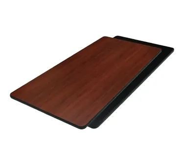American Tables & Seating ADL3060-B/DM Rectangular 30" X 60" Laminate Reversible Table Top, T-Mold Edge