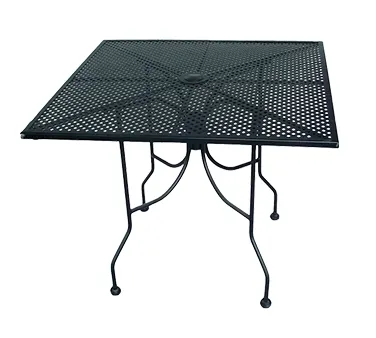 American Tables & Seating ALM3636 36" X 36" Square Open Mesh Top Standard Height Outdoor Table