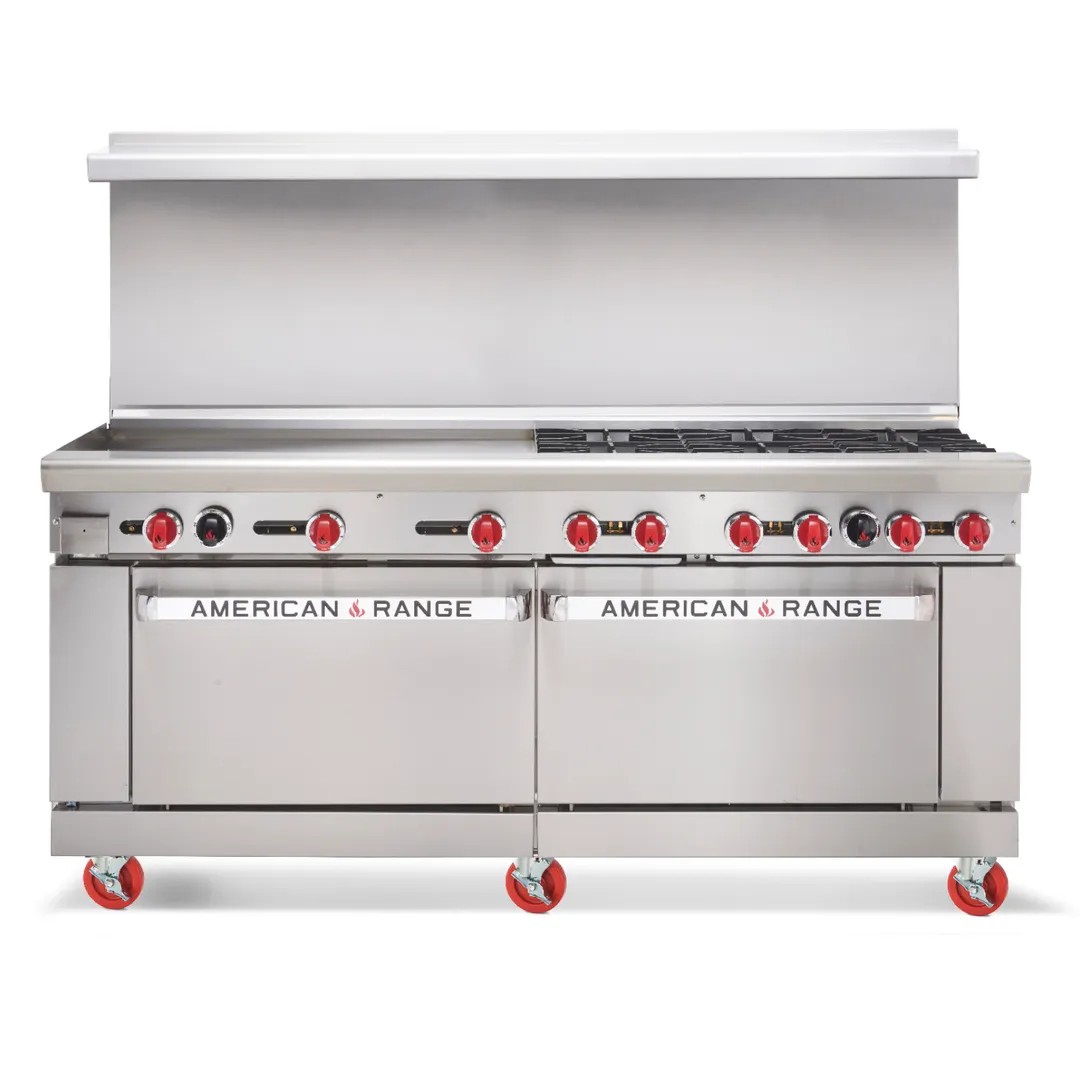American Range AR-12-126L-SBR 72" Gas Restaurant Range