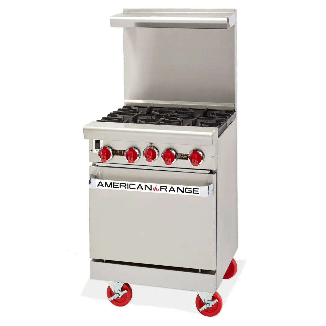 American Range ARGF-12G-2B-NV 24" Gas Restaurant Range
