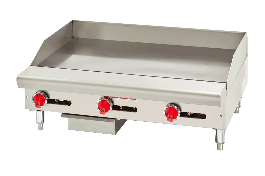 American Range ARSTG-72 72" Commercial Gas Griddle w/ Thermostatic, 21" Depth, 180.000 BTU