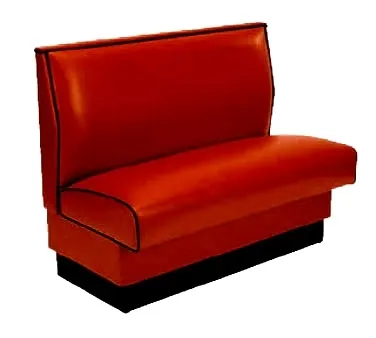 American Tables & Seating AS-48-W GR4 Plain Back Booth, Upholstered Wall Bench, 48" Height
