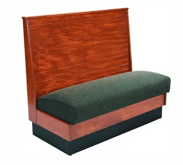American Tables & Seating AS48-WBB-SSD GR6 30"L Single Deuce Bead Board Back, Wood Booth, 48" Height