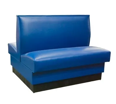 American Tables & Seating QAD-36 GR4 46"L Double Plain Back, Upholstered Booth, 42" Height