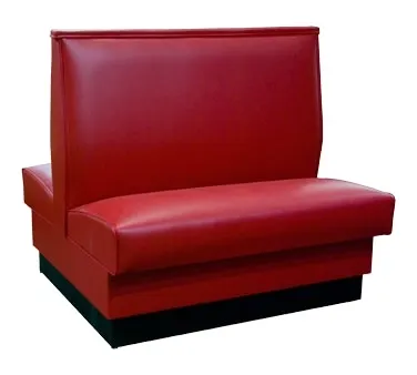 American Tables & Seating QAD-42 GR4 46"L Double Plain Back, Upholstered Booth, 42" Height
