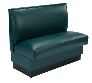 American Tables & Seating QAS-36 GR4 46"L Single Plain Back, Upholstered Booth, 36" Height