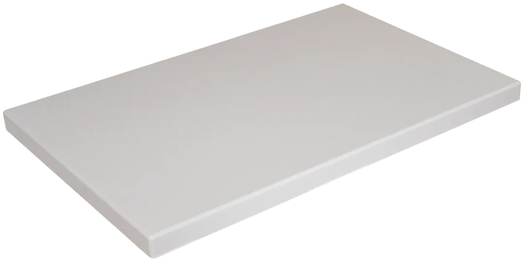ATS ATR3045-PW Rectangle Restaurant Table Top, 30" x 45", Resin, Pure White, 3/4" Core