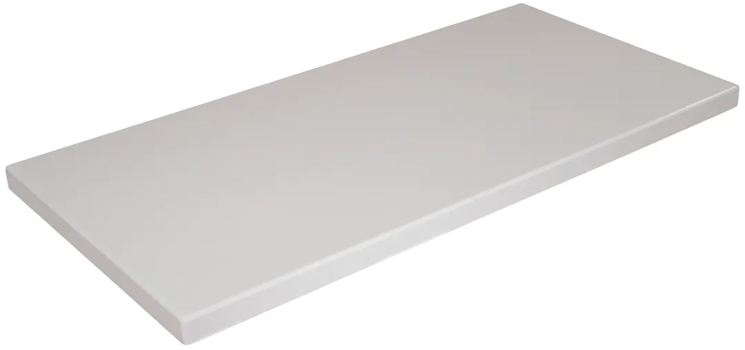 ATS ATR3060-PW Rectangle Resin Table Top, 30x60, Pure White, High Gloss Finish