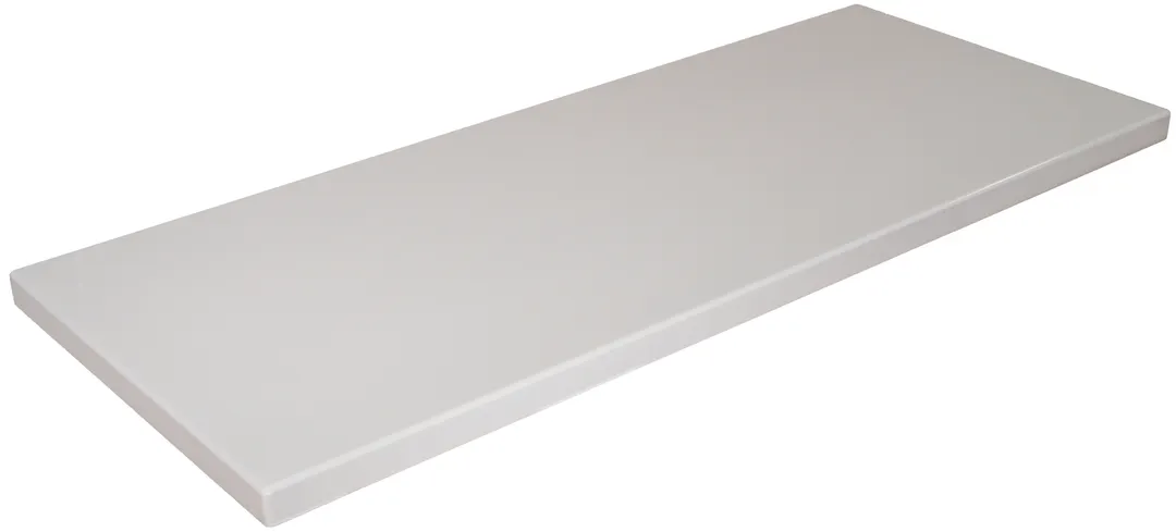 ATS ATR3072-PW Rectangle Restaurant Table Top, 30x72, Pure White Resin Finish