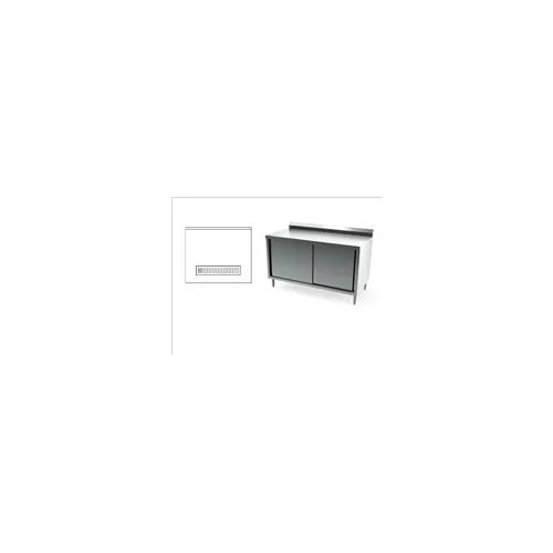 ATS MET-BEV-3048 Beverage Table, 48"W X 30"D, Built-In 36" Urn Trough with Drain