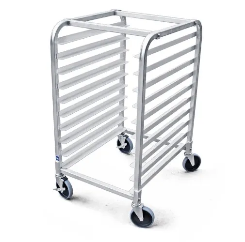 ATS MET-BPR10 Bun Pan Rack, (10) 18" X 26" Pan Capacity, 3" Spacing, 5" Casters