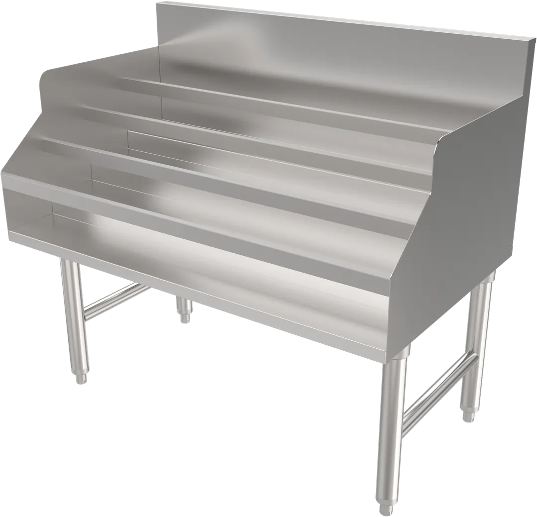American Tables & Seating MET-LQD-36 Underbar Bottle Display Unit