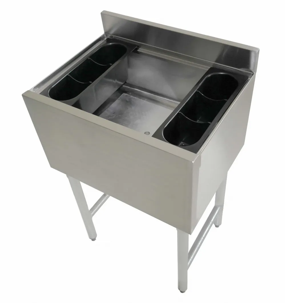American Tables & Seating MET-UBIB-3010-CP Underbar Ice Bin/Cocktail Unit