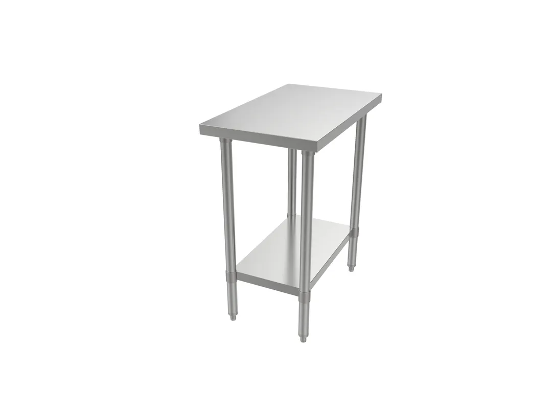 ATS MET-WT-3018 18" Open Base Work Table with Undershelf / without Backsplash