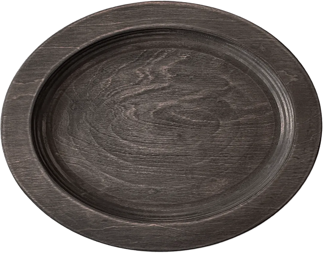 ATS UOJ13 Wood Underliner, 15" Oval, Walnut Stain, Hand Wash Only, Fits LJOSH3 - 1/Case